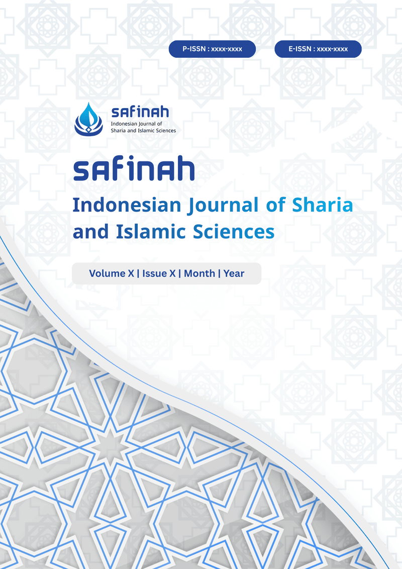 					View Vol. 1 No. 3 (2026): : September: Safīnah: Indonesian Journal of Sharia and Islamic Sciences
				