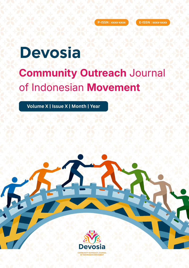 					View Vol. 1 No. 2 (2026): : April: Devosia: Community Outreach Journal of Indonesian Movement
				